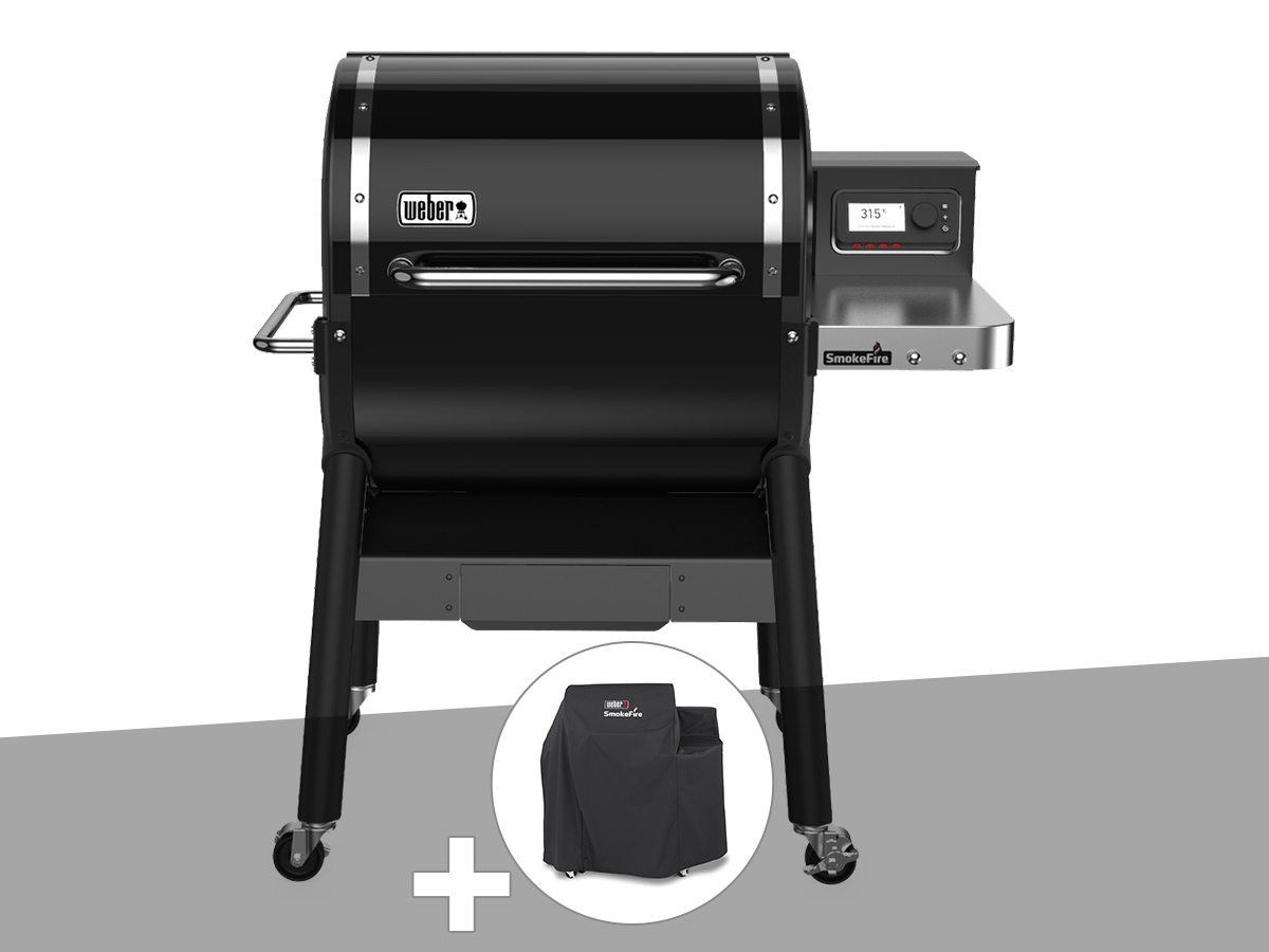 Image of Barbecue à pellets Weber Smokefire EX4 GBS avec housse de protection